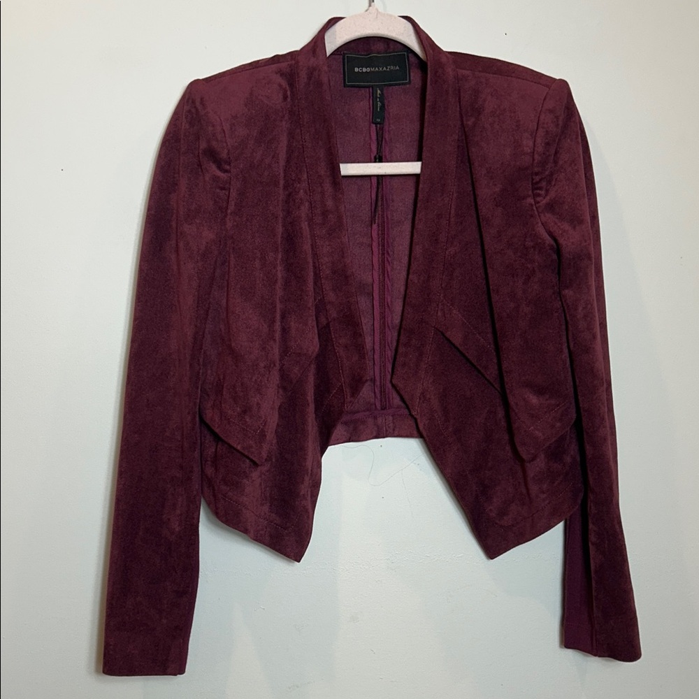 BCBGMaxAzria Burgundy Women's Blazer